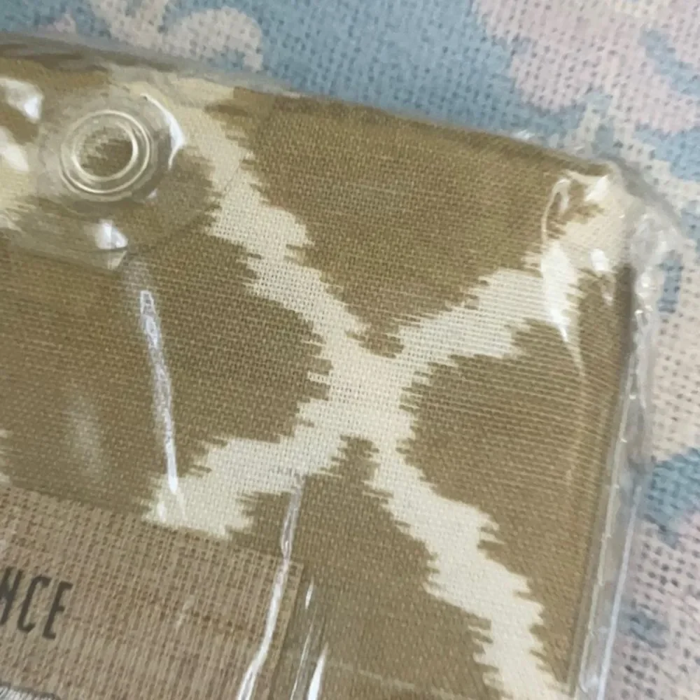 NEW SET of 2 Colordrift Beige Misha Valance Set